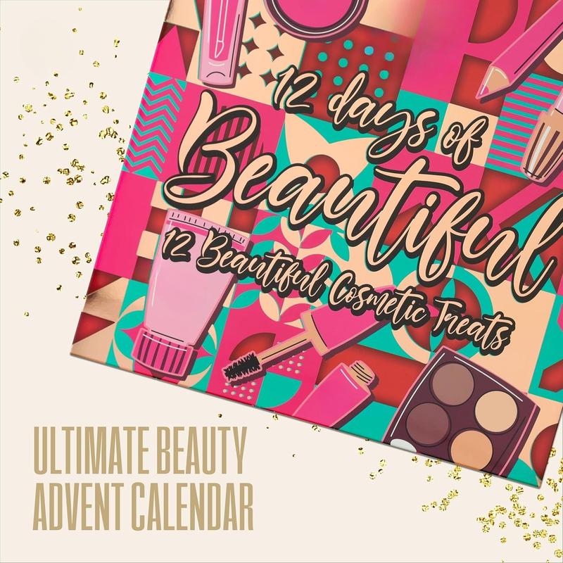 Advent Calendar 2024-12 Individually Boxed, Makeup & Cosmetic Surprises For Christmas - Cruelty Free, Holiday Gifting - Christmas Gifts for Her Him