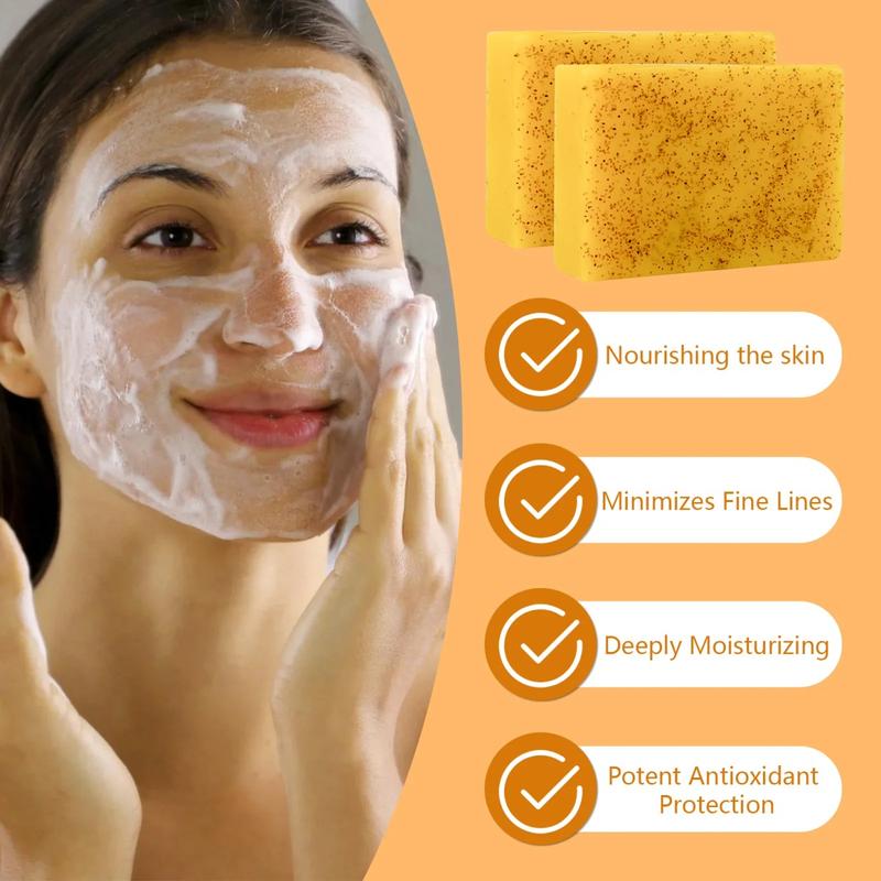 Turmeric Kojic Face and Body Soap - All Natural Skincare for Daily Use - Lemon