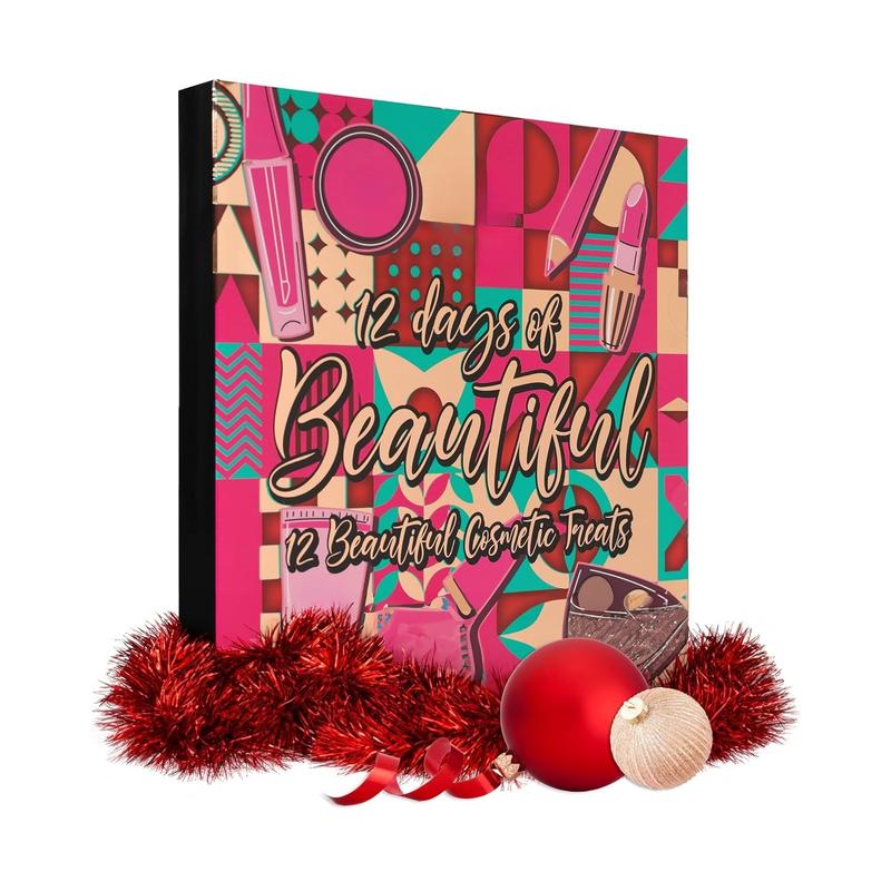 Advent Calendar 2024-12 Individually Boxed, Makeup & Cosmetic Surprises For Christmas - Cruelty Free, Holiday Gifting - Christmas Gifts for Her Him