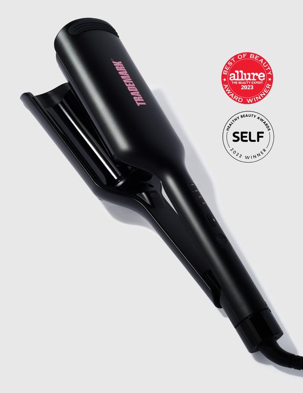 Trademark Beauty Babe Waves X 2 Barrel Curling Iron Hair Waver, 1.25