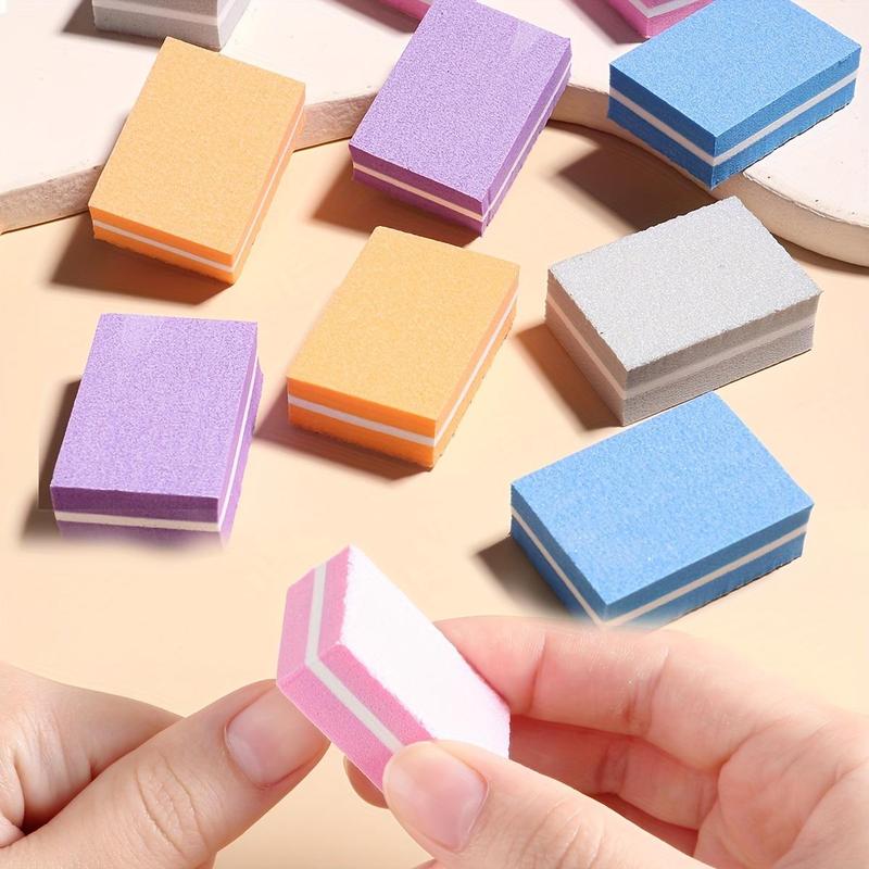 Square Nail Art & Nail Care Nail Files Blocks, 10pcs Multicolor Nail Art Sponge Block, Nail Polishing Block, Nail Polish Nail File Sponge Block, Nail Art Tool, Nail Polish Set Nail Care Manicure Kit