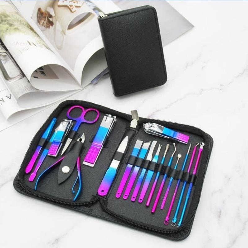 Nail Clipper Set, 18pcs set Nail Clipper Kit, Professional Manicure & Pedicure Tools for Home & Salon Use