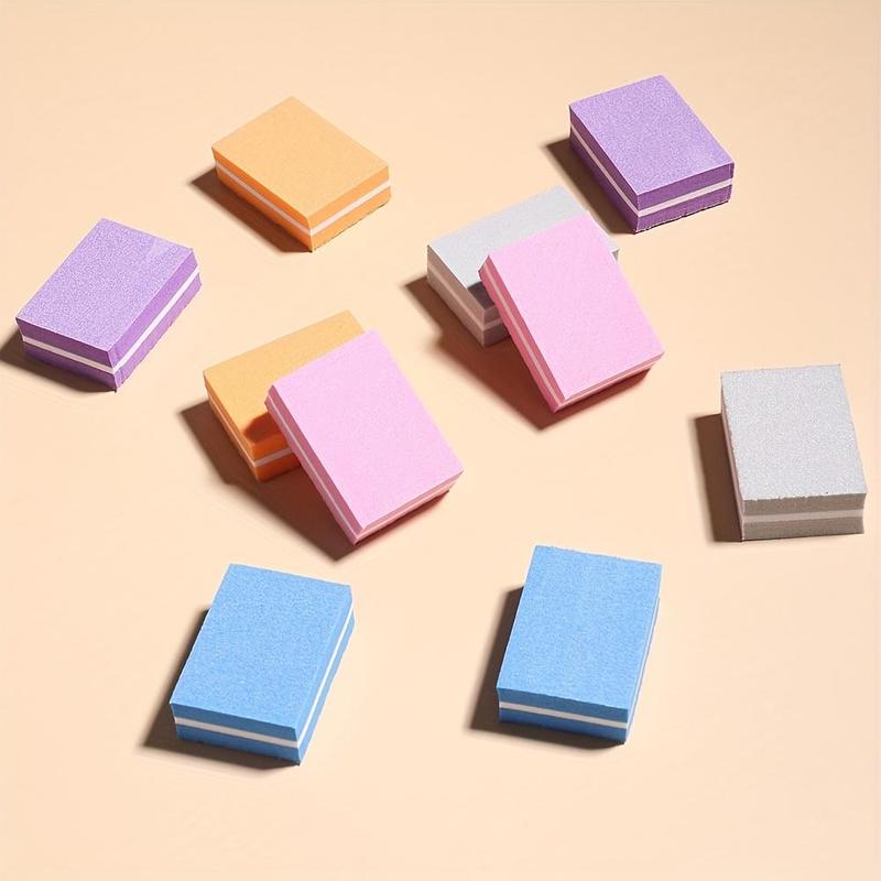 Square Nail Art & Nail Care Nail Files Blocks, 10pcs Multicolor Nail Art Sponge Block, Nail Polishing Block, Nail Polish Nail File Sponge Block, Nail Art Tool, Nail Polish Set Nail Care Manicure Kit