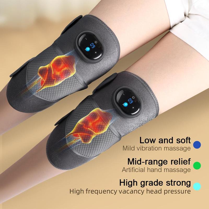 USB Rechargeable Electric Massager, 1 Count Multifunctional Heated Shoulder & Neck & Knee Massager, Wireless Electric Heated Warming Massager for Christmas Gift