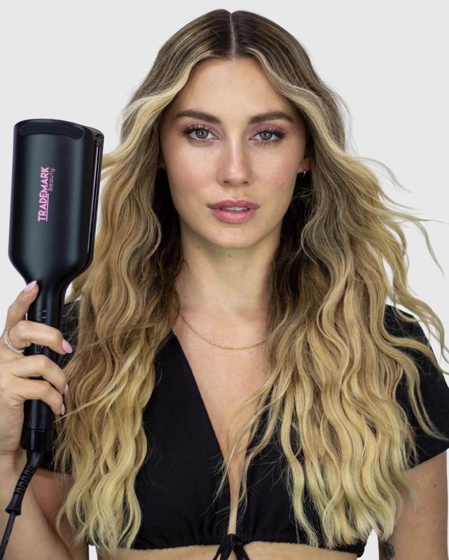 Trademark Beauty Babe Waves X 2 Barrel Curling Iron Hair Waver, 1.25