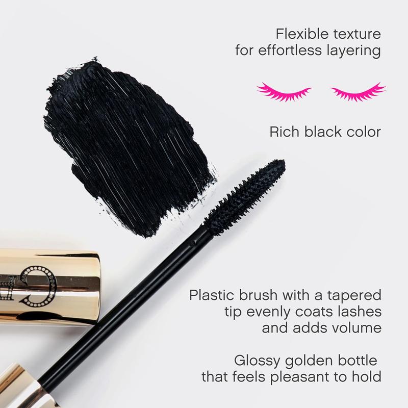 Cabaret Lash-Lengthening Black Mascara, Perfectly Defined Lashes, , Made in Europe, Cruelty