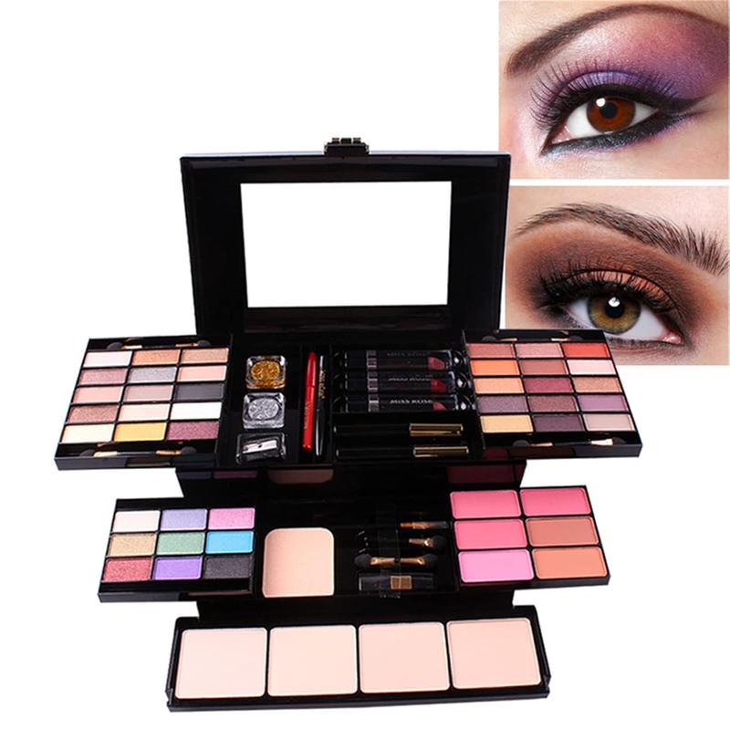 54 Color All-in-One Holiday Gift Makeup Set  Essential Starter Bundle Include Eyeshadow Palette Lipstick Concealer Blush Mascara Foundation  Powder - Makeup Kit for Women Full Kit