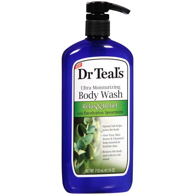 Dr Teal's Body Wash Relax and Relief with Eucalyptus Spearmint, 24 fl oz