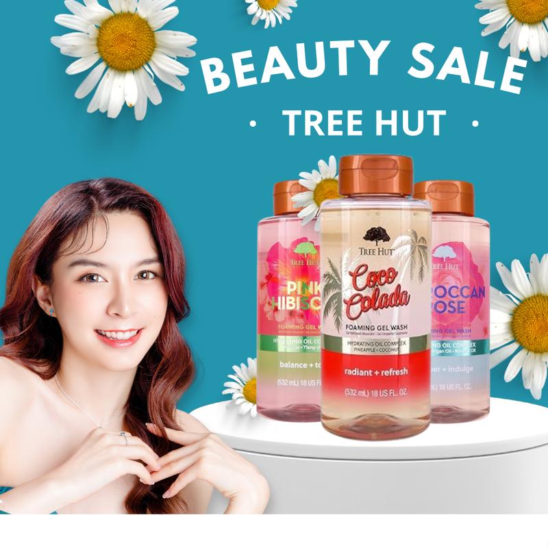 BEAUTY SALE!! Tree Hut Watermelon Foaming Gel Wash for Hydrating and Moisturizing All Skin Types, Made in