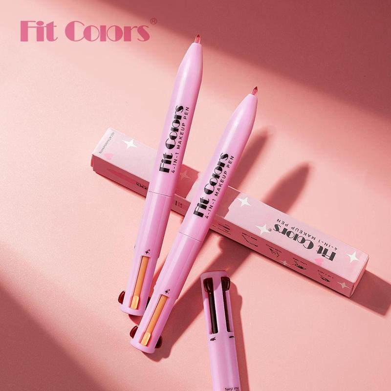 4 in 1 Multi-function Makeup Pen, Compact Travel Eyeliner, Lip Liner, Eyebrow Pencil, Highlighter Eyeshadow Pen, Portable Multi-function Makeup Set, Summer Gift, Fall Gift, Cat Makeup