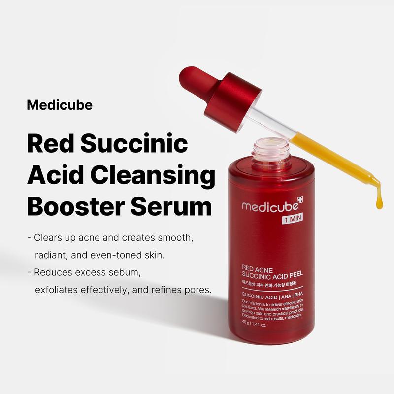 [Medicube Official] 21% Acid Wash-off Exfoliant (AHA+BHA+Succinic Acid), Wash-off Resurfacing Serum, Best for bumpy, breakout-prone skin, Korean Skincare (1.41fl.oz.)