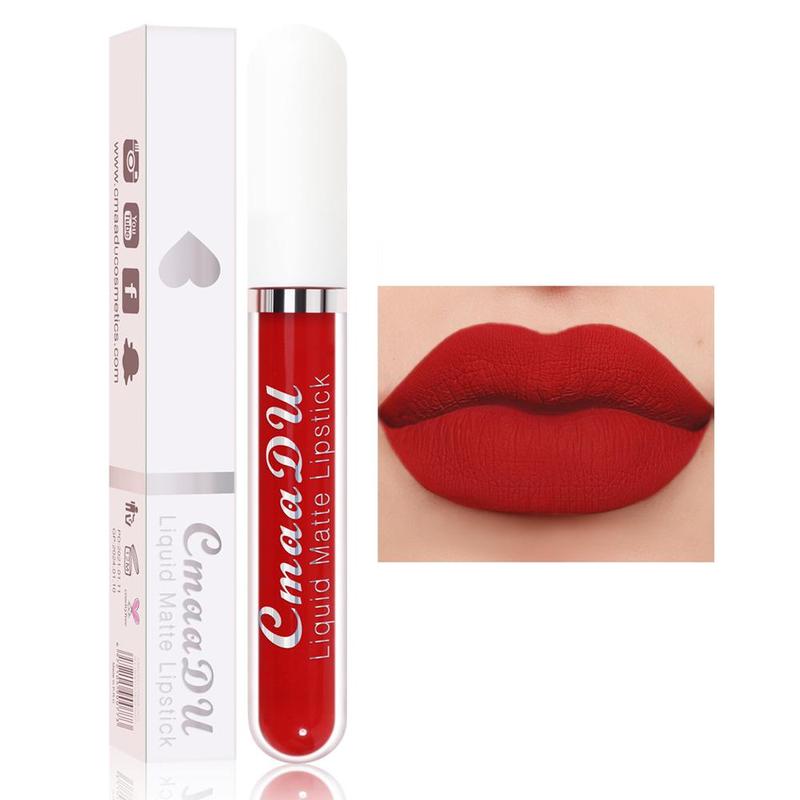 Comfort Skincare Matte Liquid Lipstick, Cosmetic Long-Lasting Waterproof Lipcare Lip Gloss for Beginner, Makeup Product