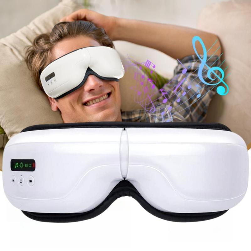 Portable Eye Massager, 1 Box Eye Massage Machine with Heating Function & Bluetooth-compatible-compatible Music, Eye Care Device for Relaxation, Chritmas & Winter & New Year Gift, Stocking Fillers, Gifts for Boyfriend