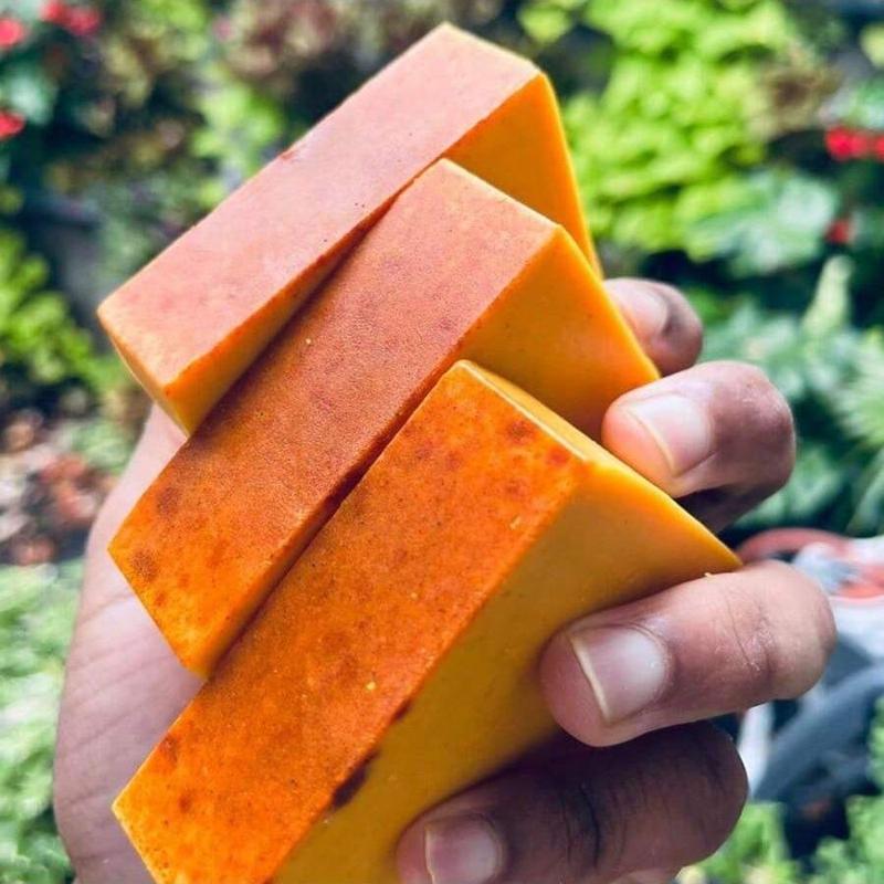 Summer Turmeric & Kojic Soap, Natural Handmade Bath Soap, Exfoliating Soap for Body Wash, Body Care Product for Women & Men, Christmas Gift