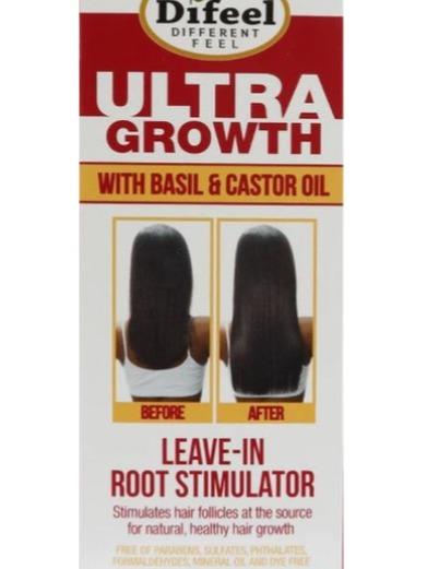 Difeel Ultral Growth With Basil & Castor Oil Leave-In Root Stimulator 2.5oz