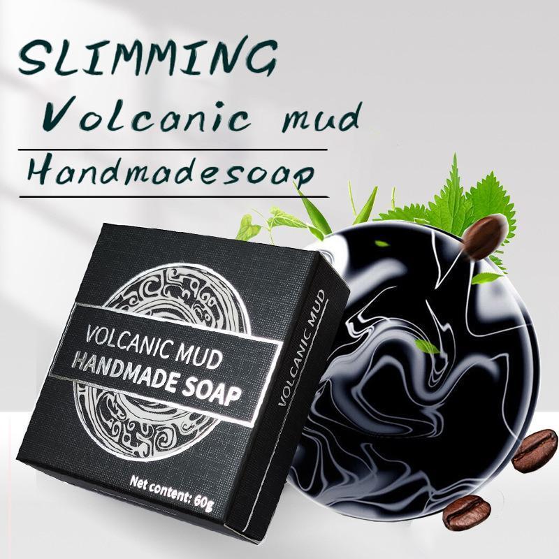 Coffee Volcanic Mud Handmade Soap, 3 Counts Deep Cleansing & Nourishing Soap Bar, Body Wash & Soap for Men & Women