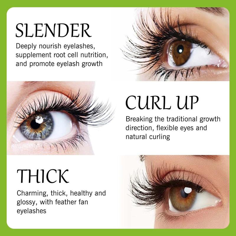 Castor Oil Mascara, Natural Curl Eyelashes Mascara, Professional Eye Enhancement Makeup Products for Women & Girls