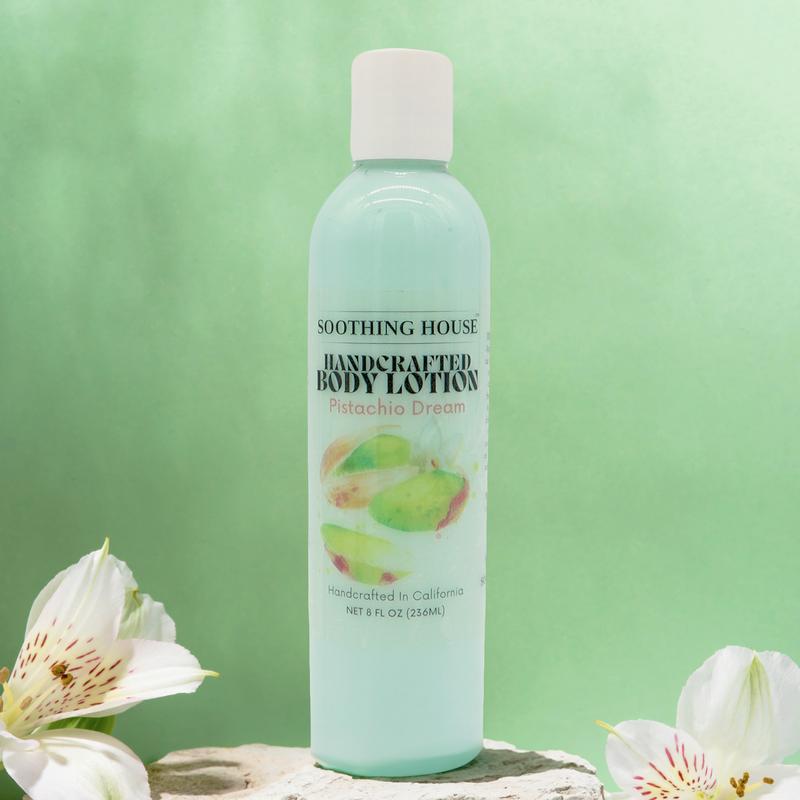 Handcrafted Pistachio Dream Body Lotion for Hydrating, Moisturizing, and Glowing Skin Body Care Moisturize Daily Fragrance Radiance