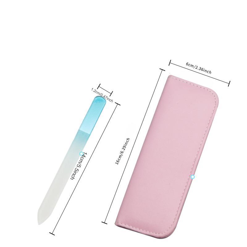 Double-sided Nail File Set, Glass Nail Files, 6 Counts set Nail Polishing Tool, Nail Polishing Tool for Women & Girls