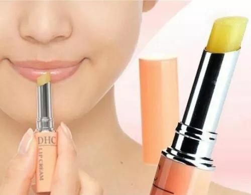 Japan Version DHC moisture Lip Cream Olive Oil Aloe Vitamin E Lip Balm Lipstick 1.5g