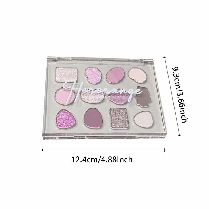 12 Color Eyeshadow Palette, Shimmering Eye Shadow Makeup Palette, High Pigmented Blendable Eyeshadow Powder, Long Lasting Shimmering Eye Shadow Makeup Product