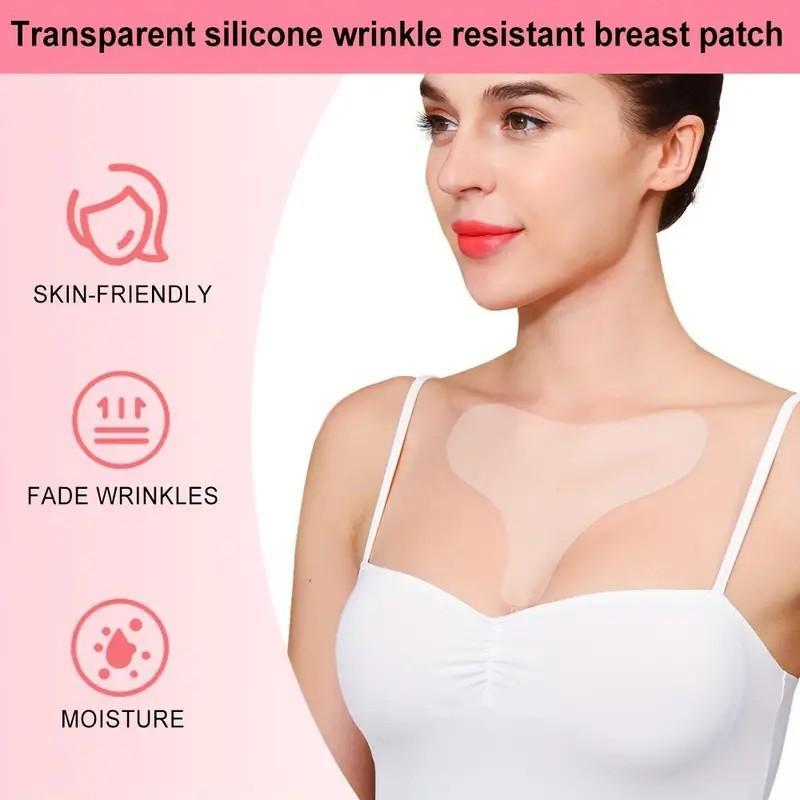 T-shaped Silicone Neck & Chest Pad, 2 Counts set Nourishing Neck & Chest Lifting Patch, Moisturizing Skin Care Tool for Women