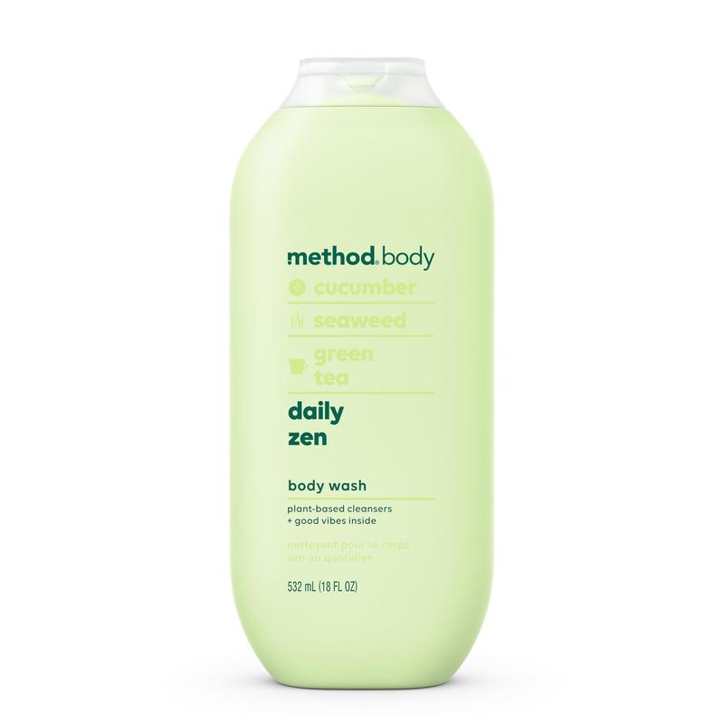 Daily Zen Body Wash, Paraben & Phthalate Free, Cucumber & Seaweed, 18 oz, Biodegradable Formula