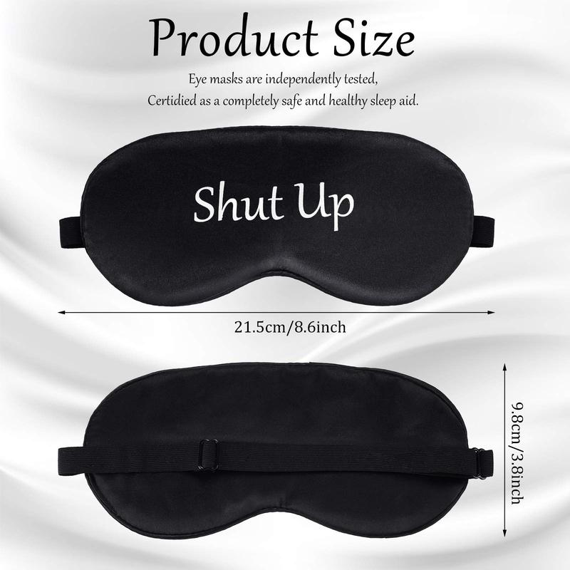 8 Pieces Sleep Mask Silk Eye Mask with Adjustable Strap Soft Blackout Blindfold Sleeping Eye Cover Mask for Women Men Full Night's Sleep, Travel, Nap, Meditation, Blindfold