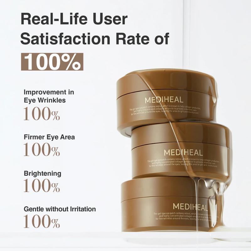 MEDIHEAL OFFICIAL Retinol Collagen Eye Ampoule Patch Moisture Bright