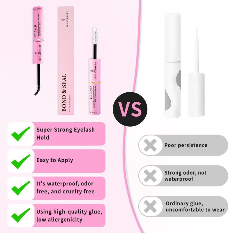 2 In 1 Eyelash Extension Glue, 1 Count Long Lasting Eyelash Adhesive, Professional Cosmetic Makeup Tool For Women, Christmas Gift