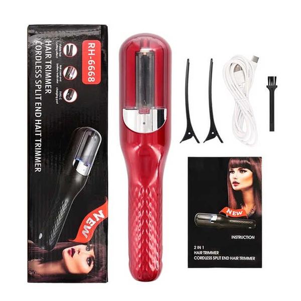 Portable Professional 2-in-1 Hair Straightener and Cordless Split End Remover, Charging Battery, 5 Stylish Eye Catching Colors Available