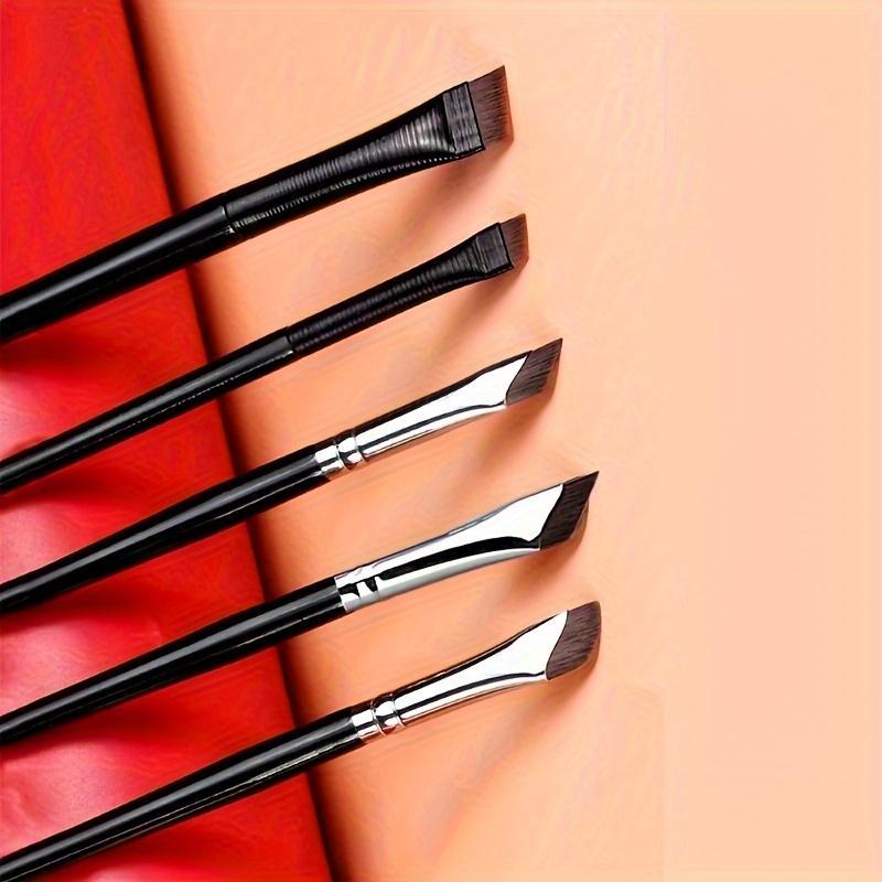 Professional Eyeliner & Eyebrow Brush Set, 6 Counts set Multifunctional Makeup Brush with Soft Bristles, Makeup Tool for Women