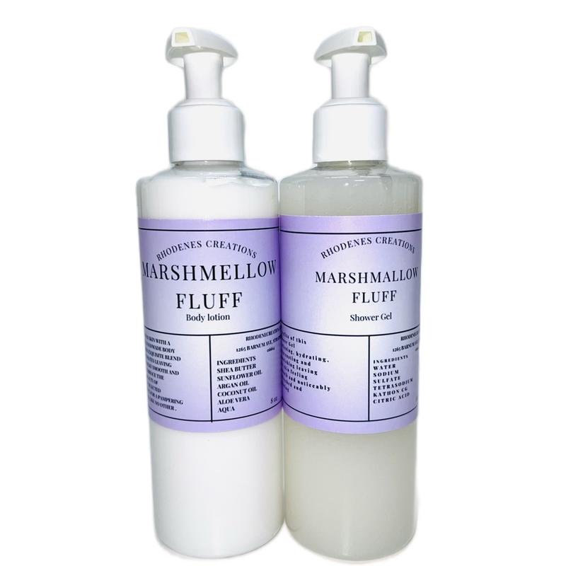 Marshmallow Fluff Body Lotion and Shower Gel Set for Ultimate Comfort - Body Care