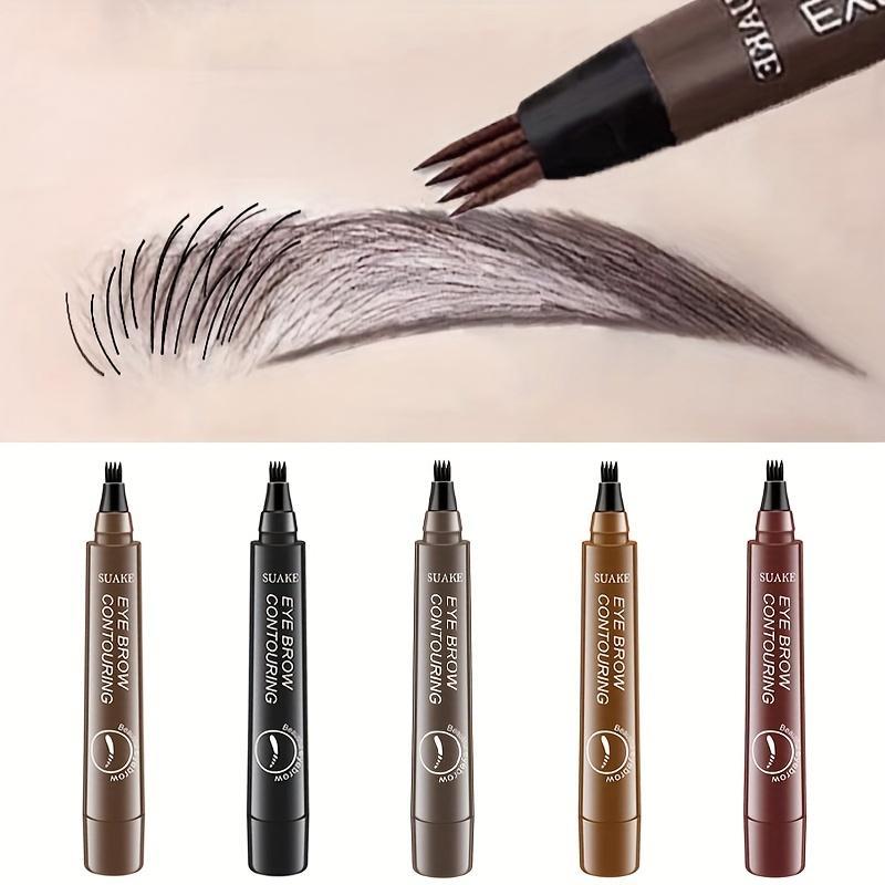 （Free Shipping）Waterproof EyebrowPen,MicrobladingÉyebrow Pencil With 4Split Head,Natural LookingBrowsMakeup ( 5Colors )