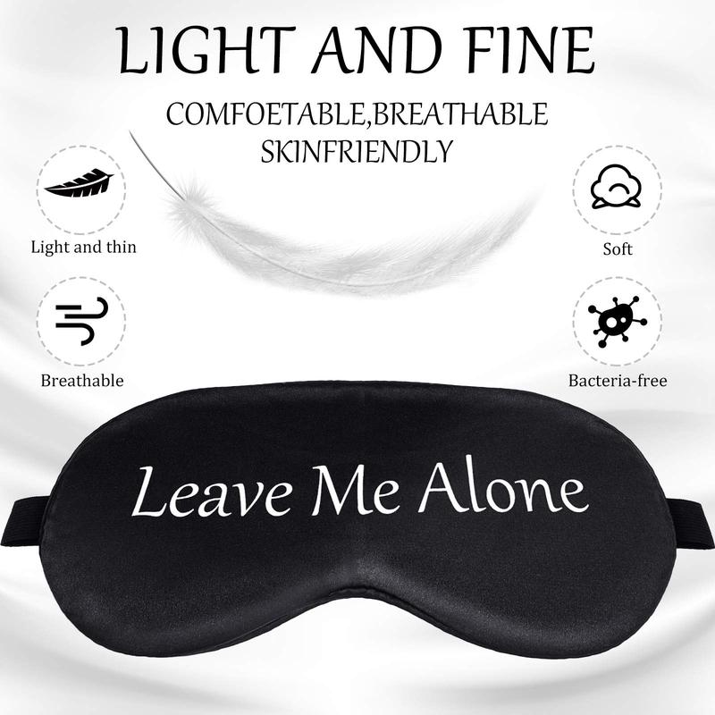 8 Pieces Sleep Mask Silk Eye Mask with Adjustable Strap Soft Blackout Blindfold Sleeping Eye Cover Mask for Women Men Full Night's Sleep, Travel, Nap, Meditation, Blindfold