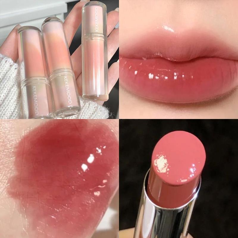 Long Lasting Mirror Lipstick, Hydrating Glossy Lipstick Hydrating Daily Lip Cosmetic, Elegant Radiant Lip Cosmetic for Gift, Color Makeup Products