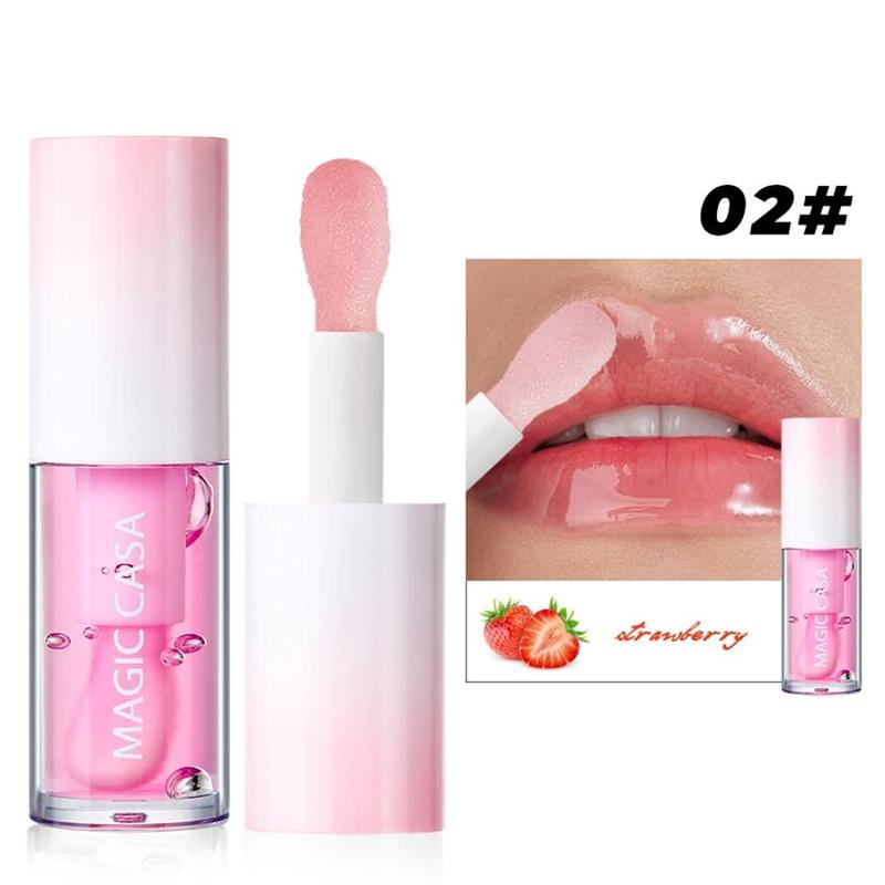 Fruit Flavor Moisturizing Lip Balm, 5 Counts set Hydrating Lip Gloss, Lip Care Product for Women & Girls