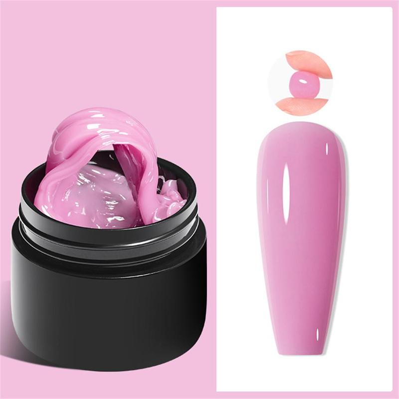 Non Stick Hand Solid Extension Nail Gel, Solid Color Non-stick Gel Nail Polish Nail Extension Builder Gel