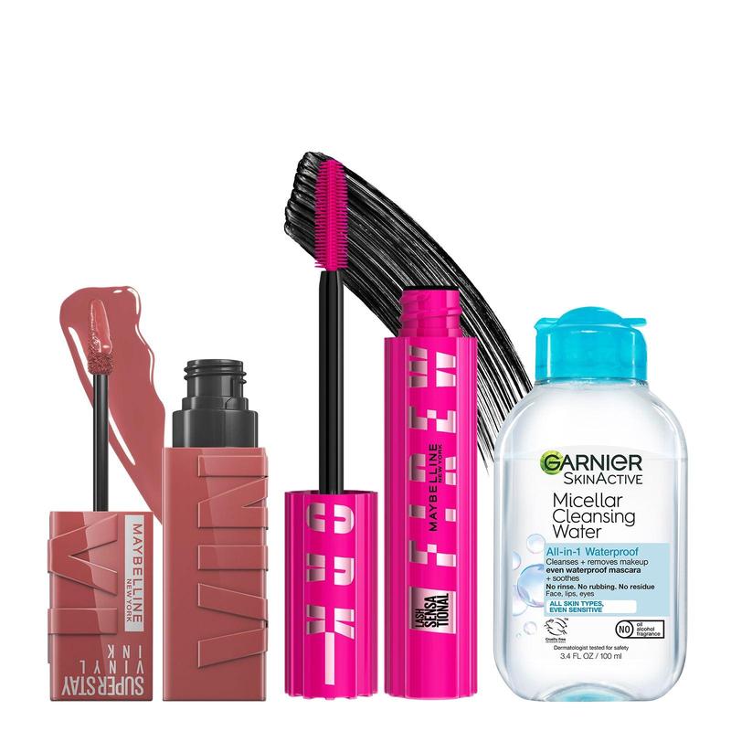 Maybelline Must-Haves: Firework Mascara & Vinyl Ink Lip & Garnier Micellar Water