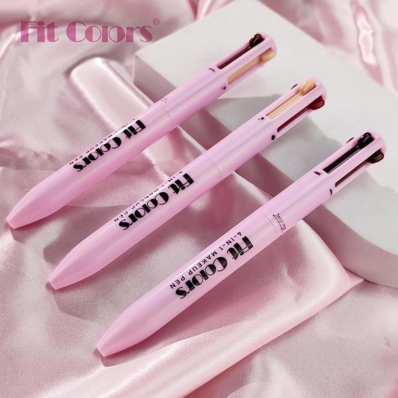 4 in 1 Multi-function Makeup Pen, Compact Travel Eyeliner, Lip Liner, Eyebrow Pencil, Highlighter Eyeshadow Pen, Portable Multi-function Makeup Set, Summer Gift, Fall Gift, Cat Makeup