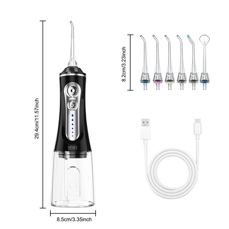 Water Flosser, 1 Set Portable Rechargeable Oral Irrigator & Accessories, Cordless Water Flosser for Teeth Pick Cleaning, Oral Care Tool for Home & Travel