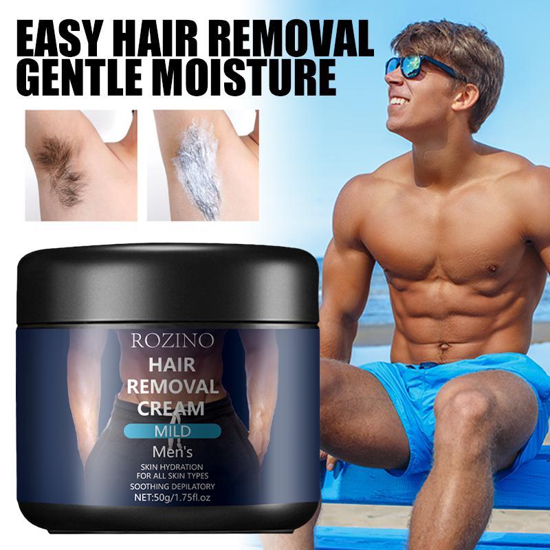 Gentle & Non-Irritant Painless Men's Hair Removal Cream For Armpits, Arms, Legs, Body, 1 Box Long-Lasting And Fast Cleaning Hair Removal Cream For All Skin Types