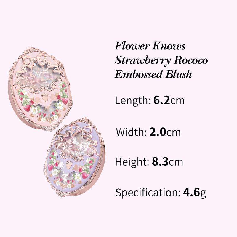 Flower Knows Violet Strawberry Rococo Collection Embossed Blush