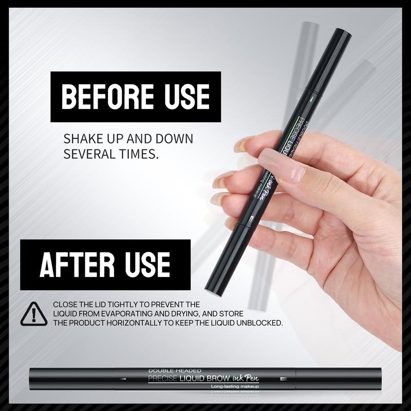 Eyebrow Pencil Magical 2-in-1 Dual-Ended Eye Brow Pencils for Women with Fork-Tip & Precise Brush-Tip Create Natural Hair-Like Brows, Last All-Day