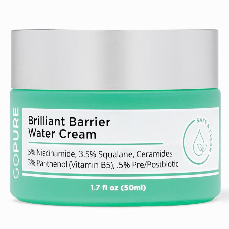 GOPURE Niacinamide Face Moisturizer Water Cream with Squalene and Ceramides