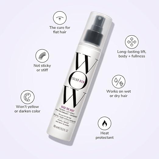 COLOR WOW Raise the Root Thickening + Lifting Spray - All Day Volume for Fine, Flat Hair, No Color Loss 150ml