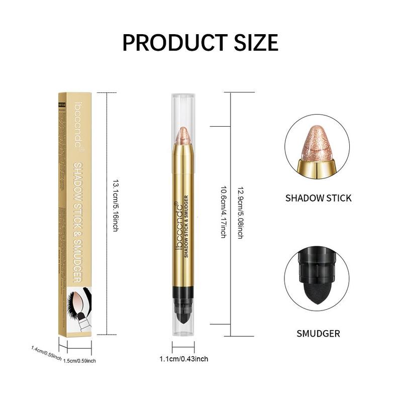 Double Head Eye Shadow Stick, 1 Count Glitter Shimmering Eyeshadow Pen, Versatile Sequin Eye Makeup Products for Daily Use & Party