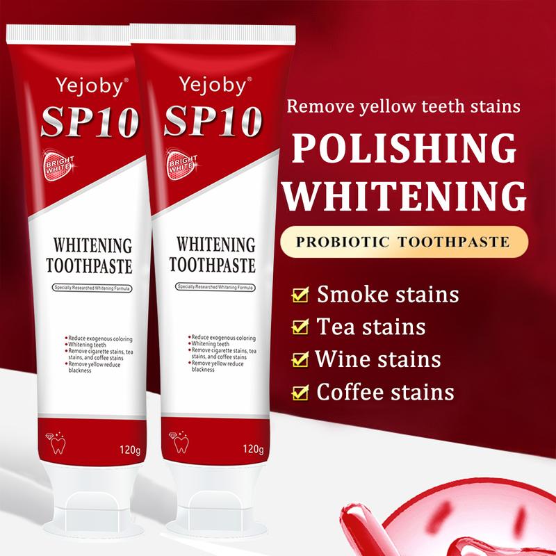 (New) 2024 SP-10 whitening Toothpaste, Super sp10 brightening Oral probiotic, sp 10 Bright White Toothpaste for Stain Removing, Fresh Breath & Teeth Health Whitening Solution Effect is better than SP-7 and SP-8,SP-6 SP-4 sp-6 sp8 sp6 sp4 SP-10