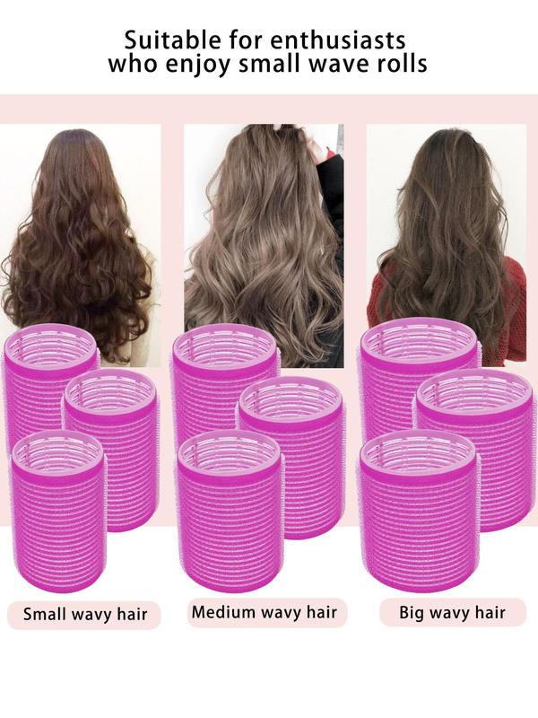 Plastic Mixed Size Hair Roller Set, Easy Styling Curling Hair Tubes and Hair Clip, Hairstyle Accessories for Women for Fall Festival daily Use, Hair Accessories Sets, Fall Outfits, Fall Freshness,  Fall Sets