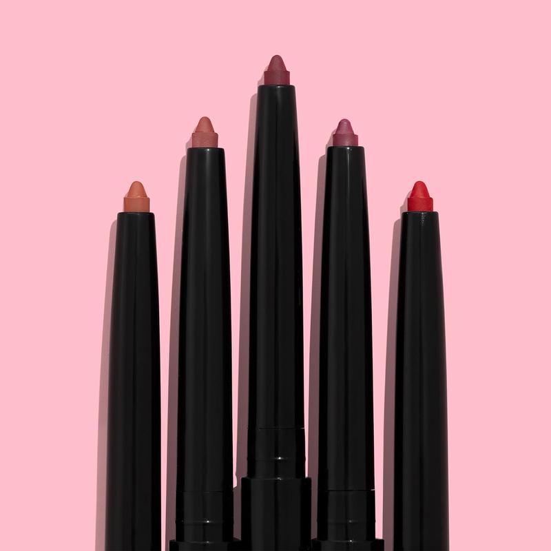 Perfect Pout Matte Gel Lip Liner. Retractable, Long-Lasting. Rich, Creamy. Vegan & Cruelty-Free. Purple Lay Down the Mauves. Ideal for Lips.